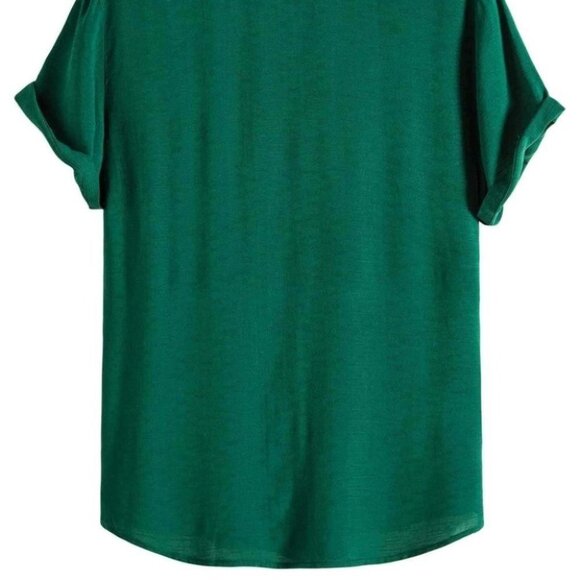 Casual Green Men's Collared Shirt - Picture 4 of 6